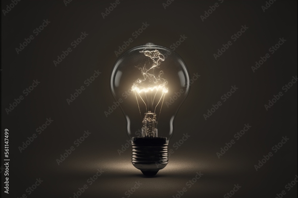 Innovative Light bulb for technology inspiration, future, solutions, neon colors, dark background created with generative ai technology Innovative Light bulb for technology inspiration, future, solutions, neon colors, dark background created with generative ai technology