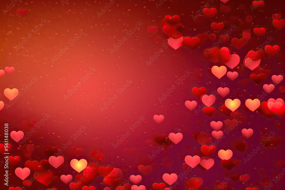 Valentine's Day Red Heart Background