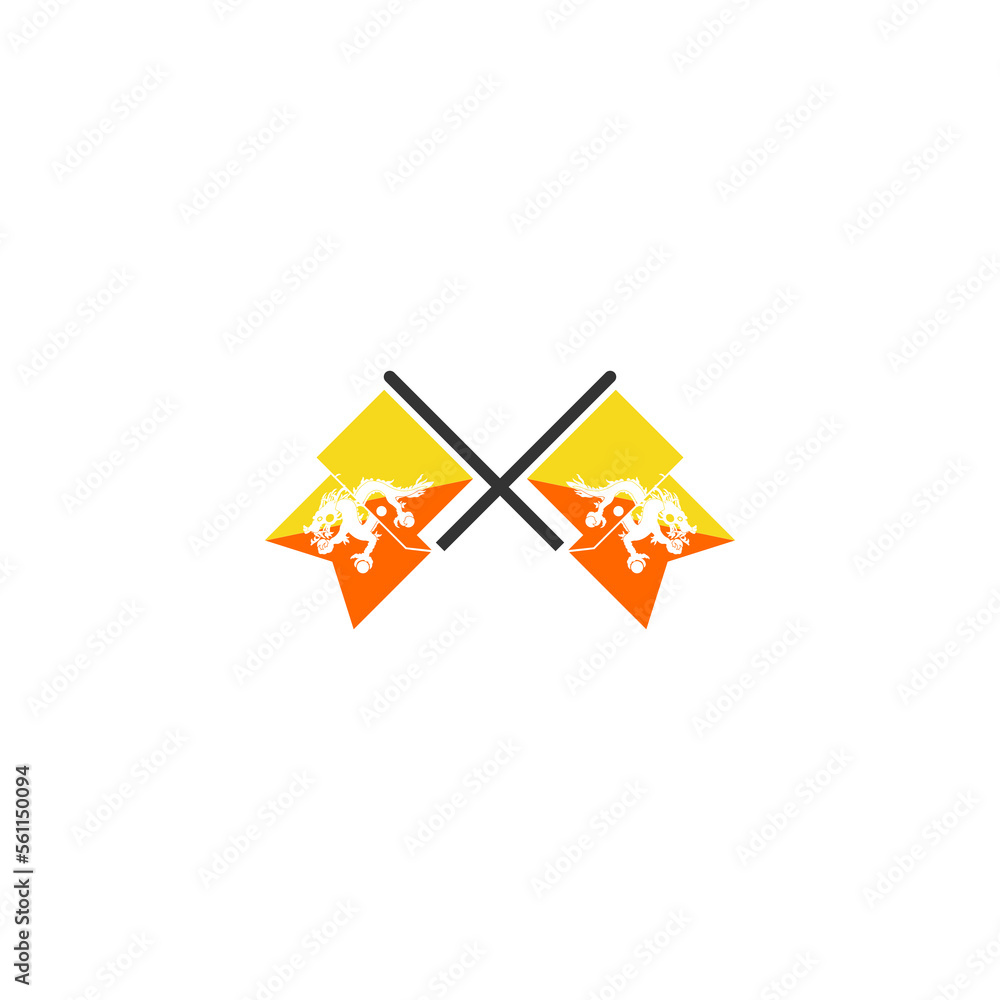 Bhutan independence day icon set vector sign symbol Bhutan independence day icon set vector sign symbol