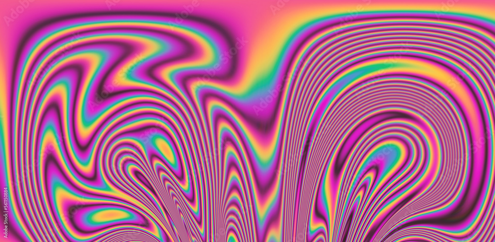 Abstract psychedelic background with neon rainbow leaks and stains. The 70s hippie style. Abstract psychedelic background with neon rainbow leaks and stains. The 70s hippie style.