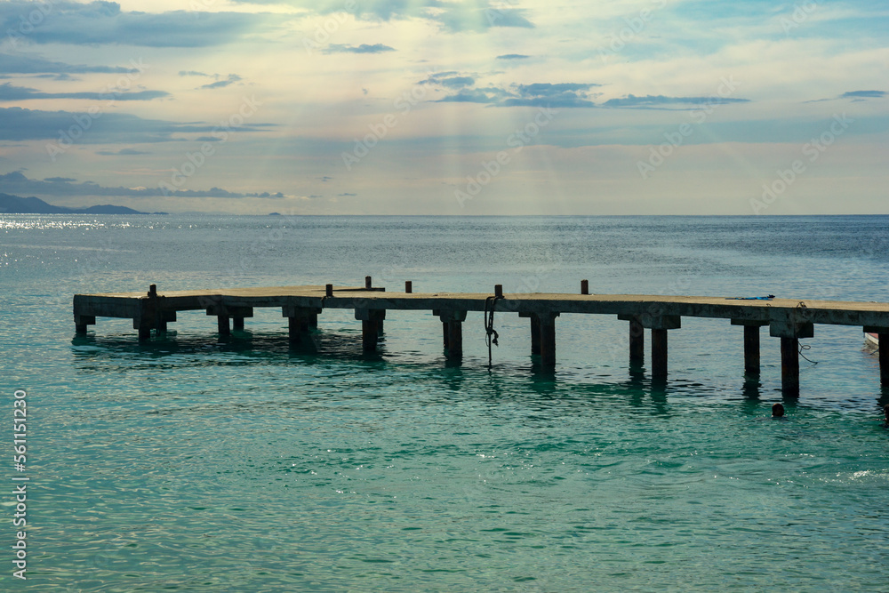 pier in the ocean