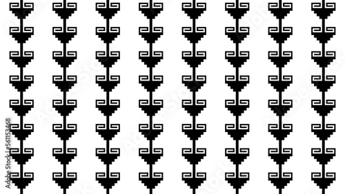 Ancient Mexican Xicalcoliuhqui Pattern