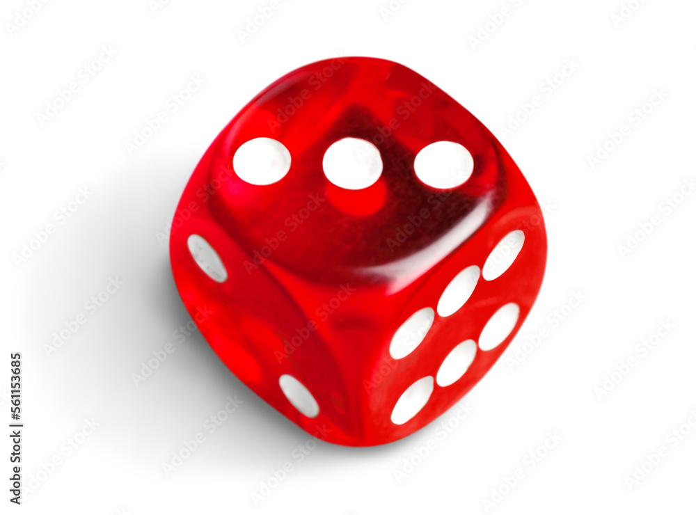 Set dice cubes composition with points