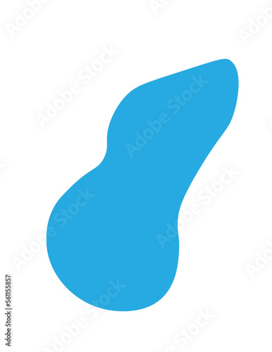 aesthetic blue blob shape