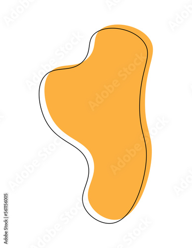 simple orange blob