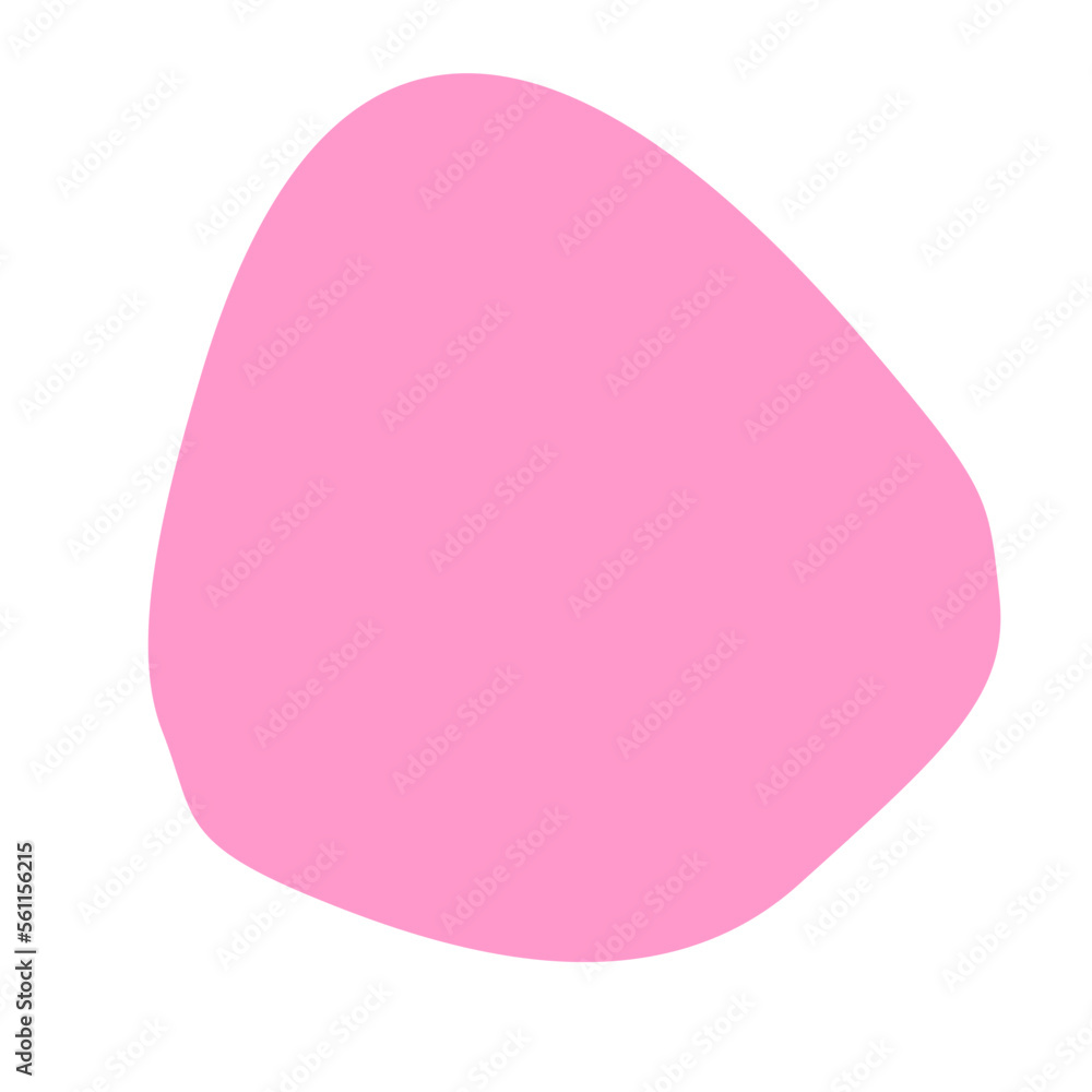 aesthetic pink blob shape