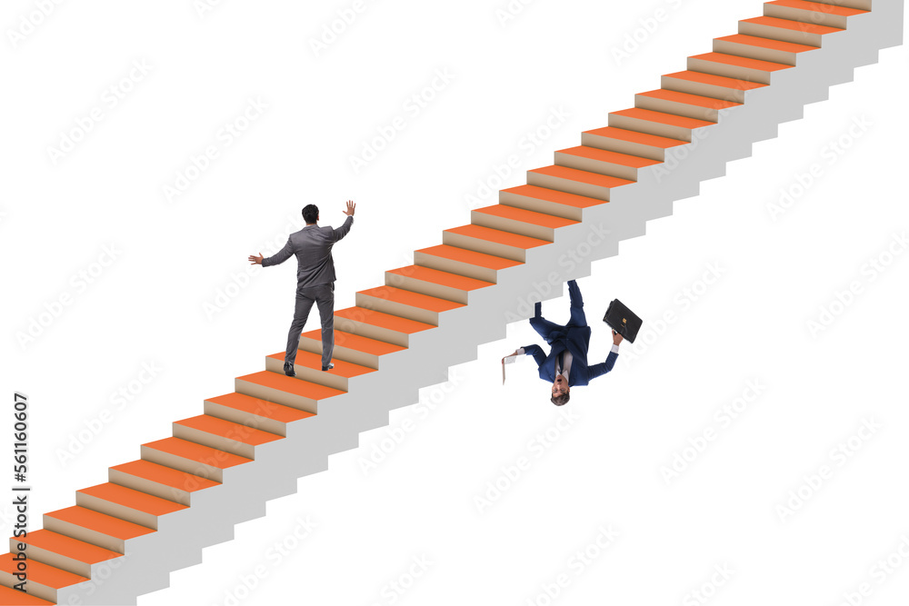 Second career concept with two businessmen Second career concept with two businessmen