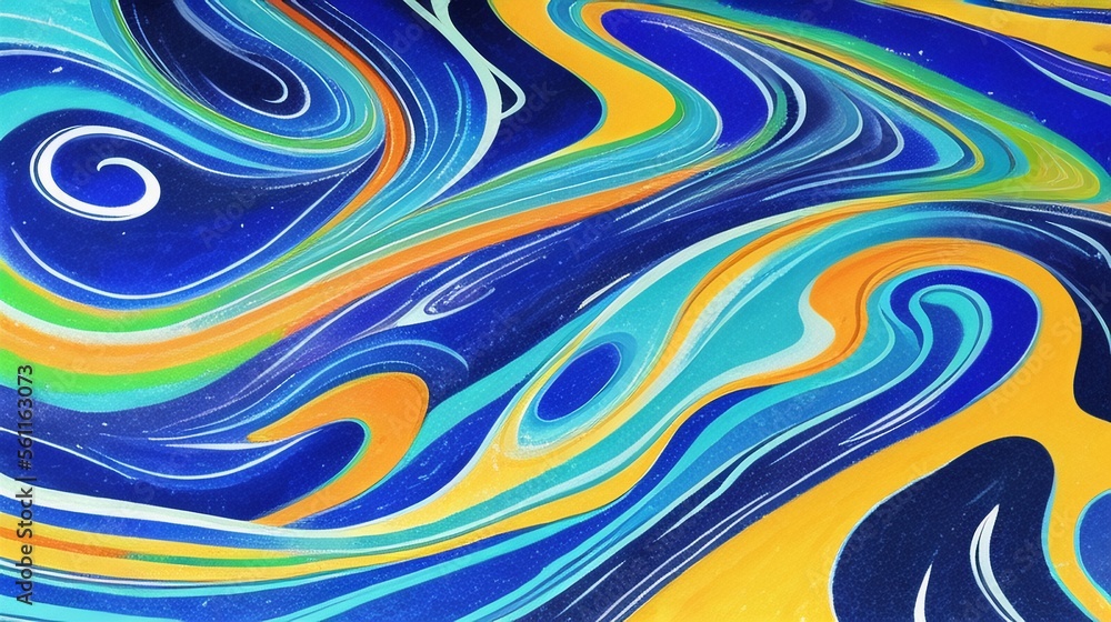 abstract color waves in generated AI abstract color waves in generated AI