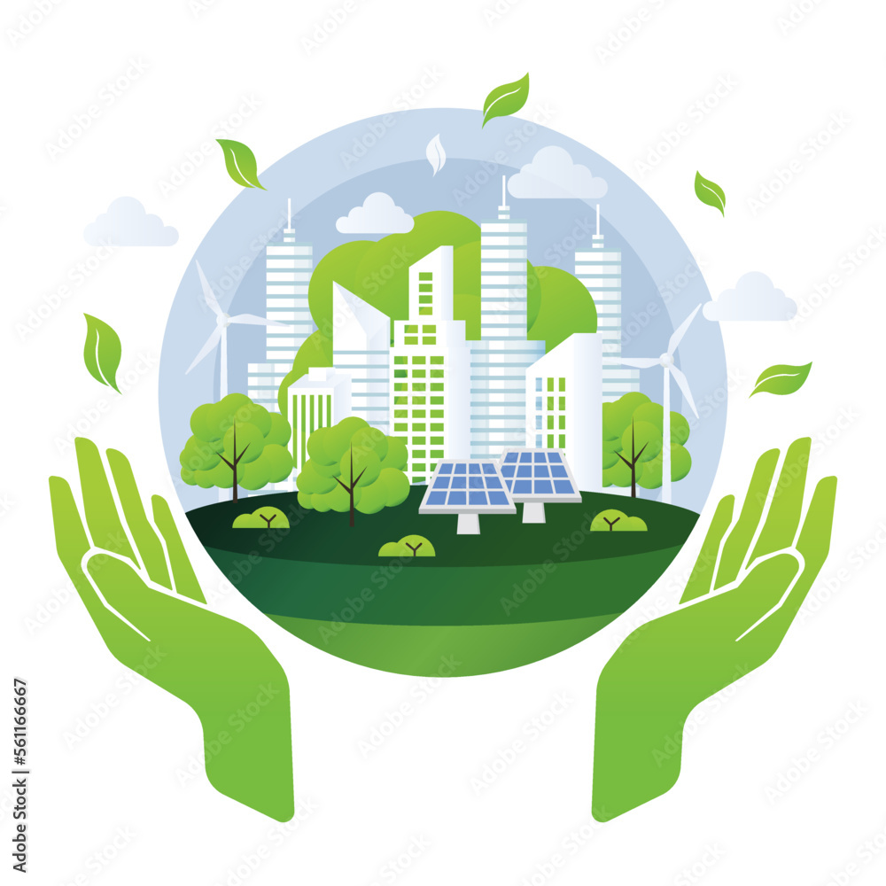 ESG Sustainability Concept Illustration Stock Vector Adobe Stock