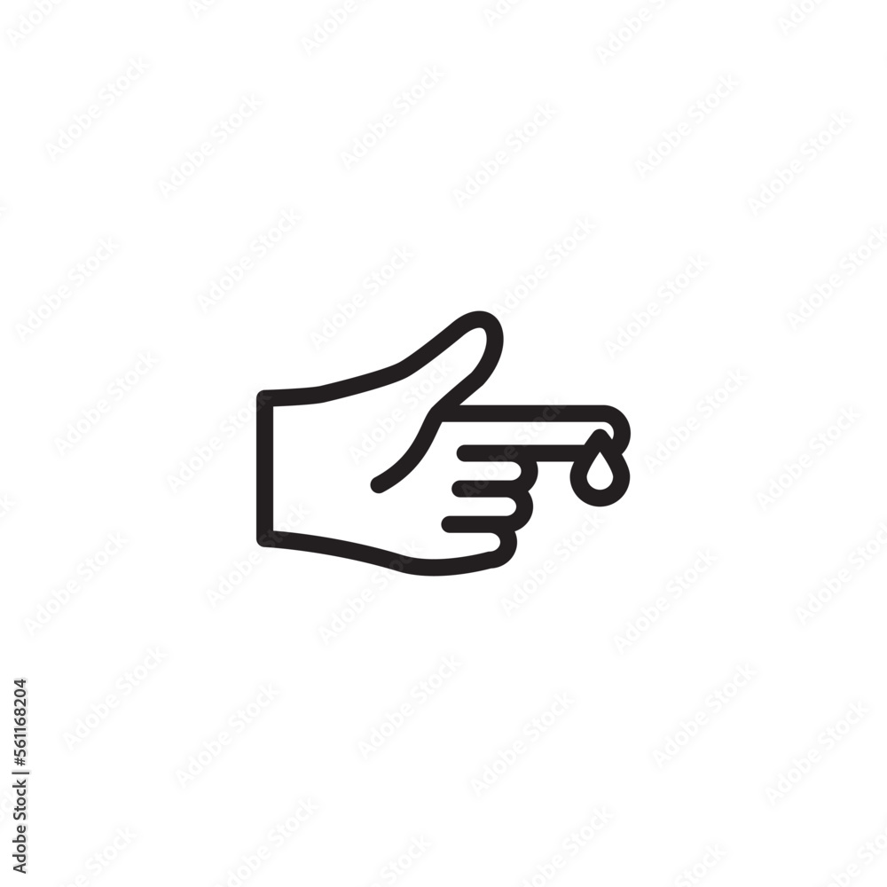 Diabetes icon vector logo design template Diabetes icon vector logo design template