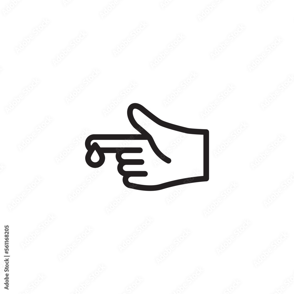 Diabetes icon vector logo design template Diabetes icon vector logo design template