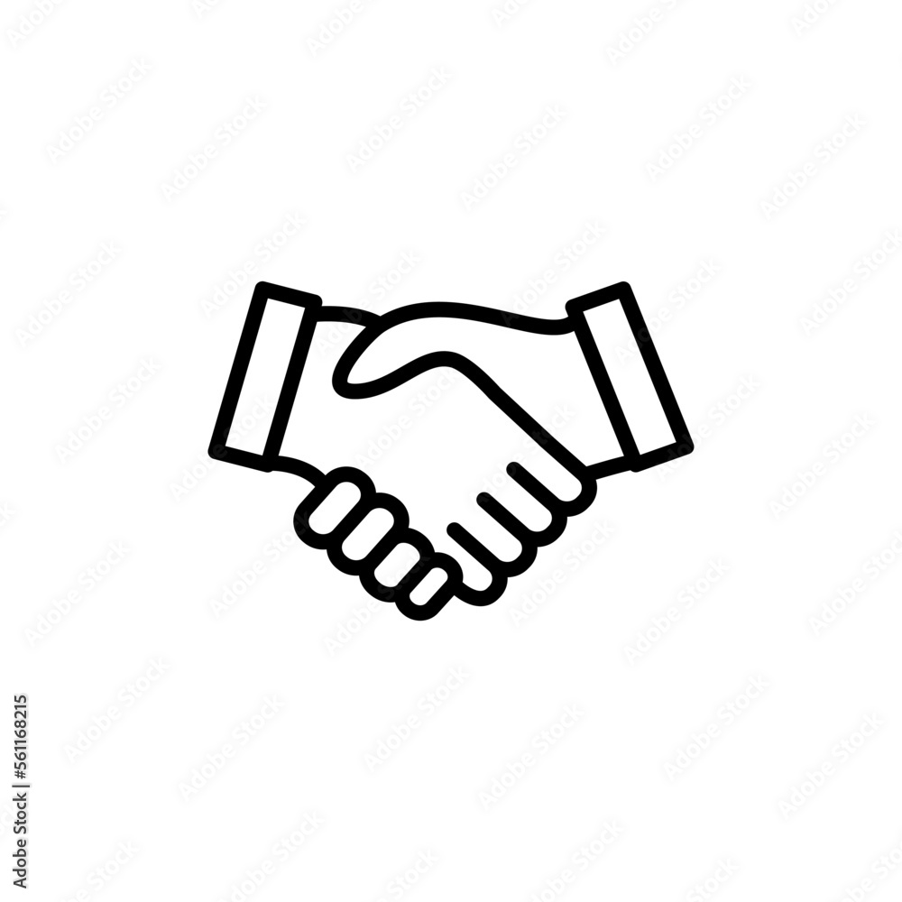 Handshake icon vector logo design template Handshake icon vector logo design template