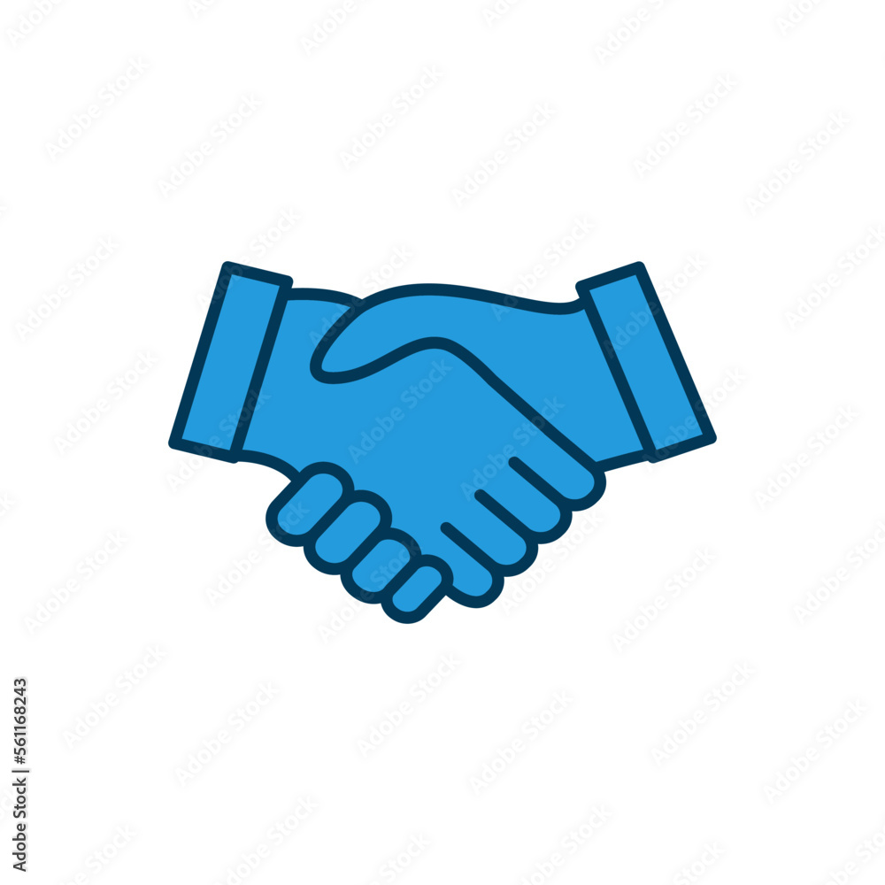 Handshake icon vector logo design template Handshake icon vector logo design template
