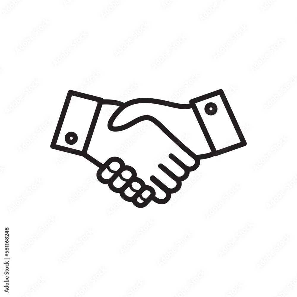 Handshake icon vector logo design template Handshake icon vector logo design template