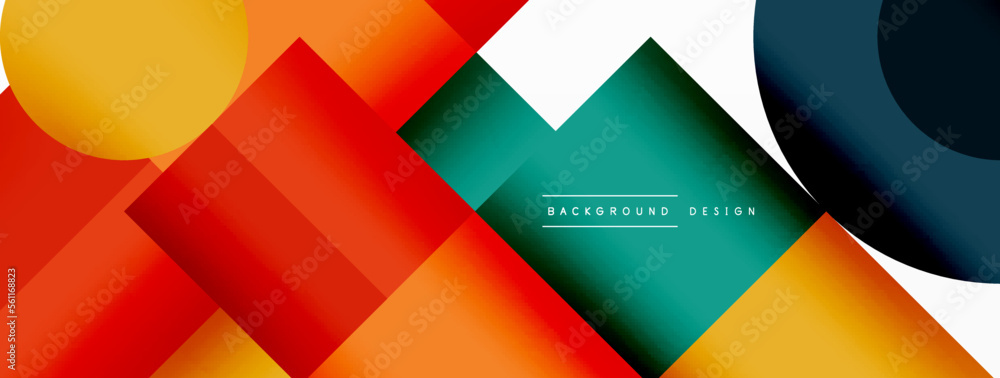 Beautiful abstract background. Circles, triangle shapes, and squares. Minimal geometric template for wallpaper, banner, background or landing Beautiful abstract background. Circles, triangle shapes, and squares. Minimal geometric template for wallpaper, banner, background or landing