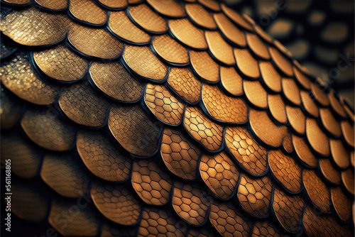 Superb rendering of snakeskin. Generative AI.