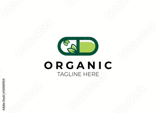 herbal capsule pill leaf medicine drug logo vector icon download