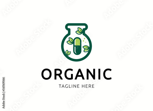 herbal capsule pill leaf medicine drug logo vector icon download