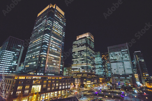 夜の東京の夜景