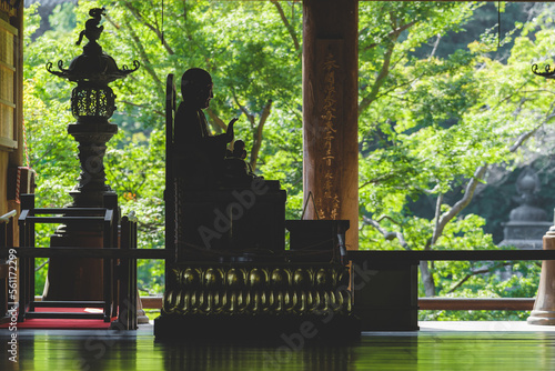 日本の緑と仏像