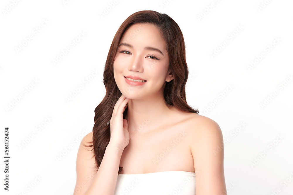 Beautiful young asian woman with clean fresh skin on white background, Face care, Facial treatment, Cosmetology, beauty and spa, Asian women portrait. Beautiful young asian woman with clean fresh skin on white background, Face care, Facial treatment, Cosmetology, beauty and spa, Asian women portrait.