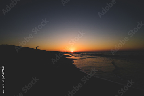 太平洋の日の出と海