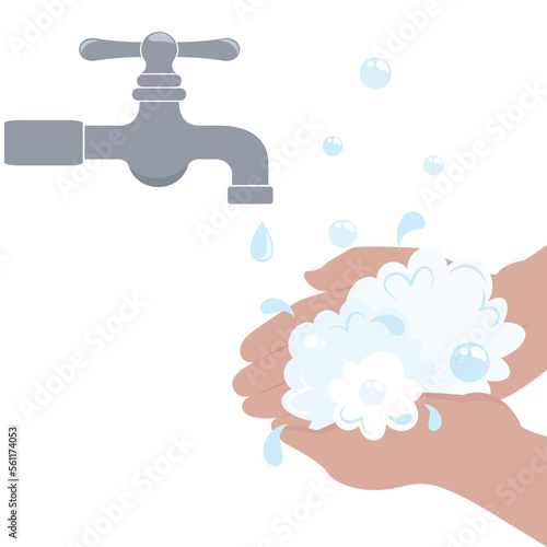 Washing Hands Can Save Lives illustration design graphic