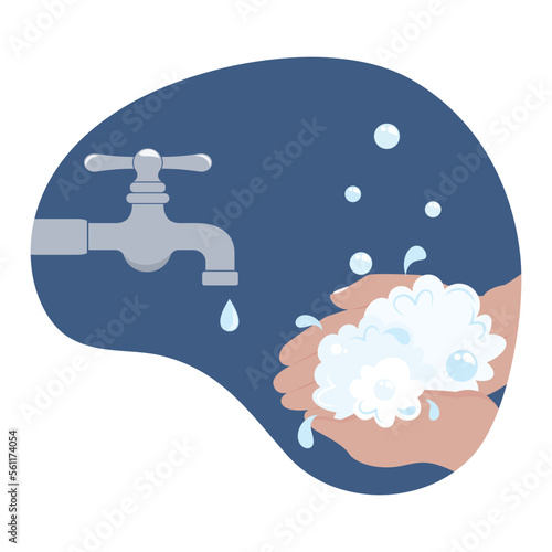 Washing Hands Can Save Lives illustration design graphic