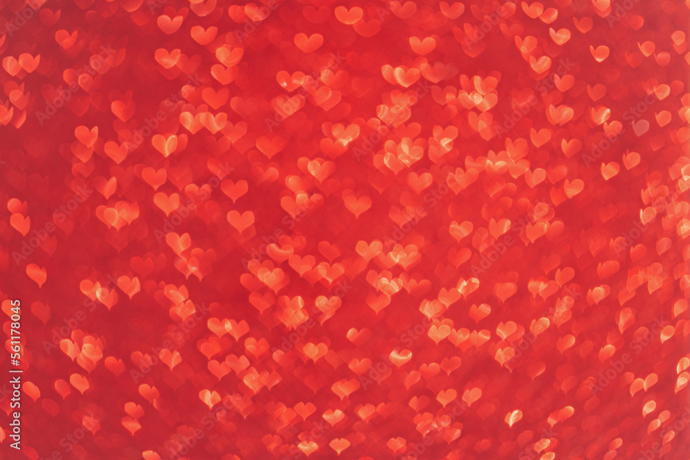 Red background with heart shaped highlights. Red background with heart shaped highlights.