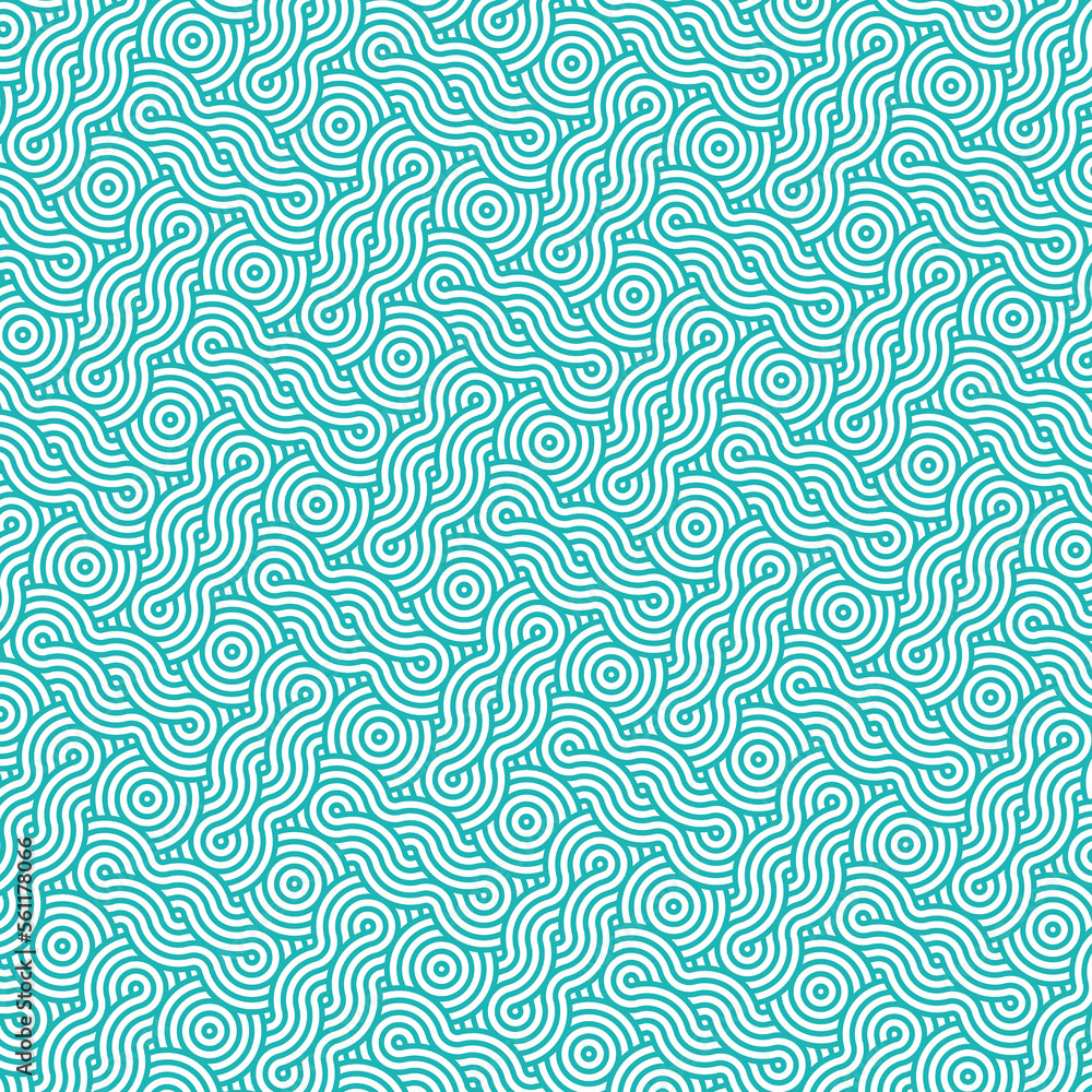 colorful line swirl geometric wave bubble background pattern