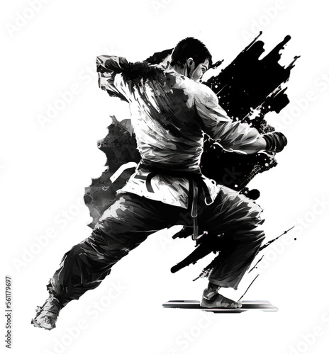 taekwondo art vector
