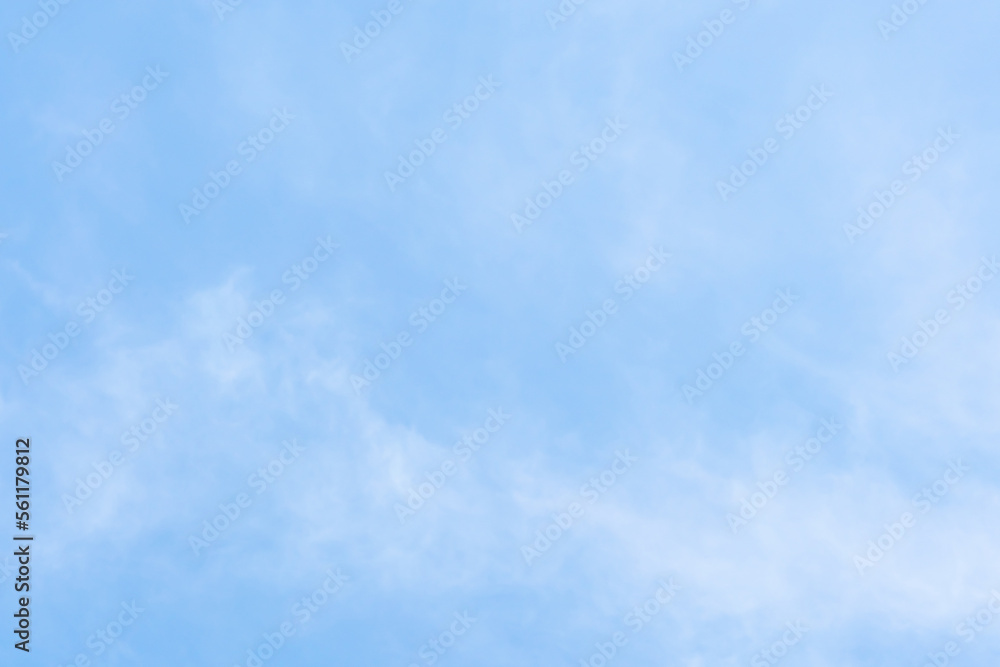 Natural background of beautiful fading blue sky.