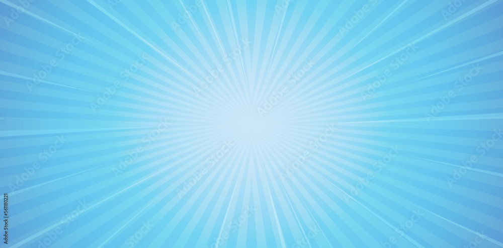 illustration of blue sunburst abstract backgrounds for summer wallpaper, e commerce signs retail shopping, advertisement business agency, ads campaign marketing, backdrops space, landing pages, header - obrazy, fototapety, plakaty 
