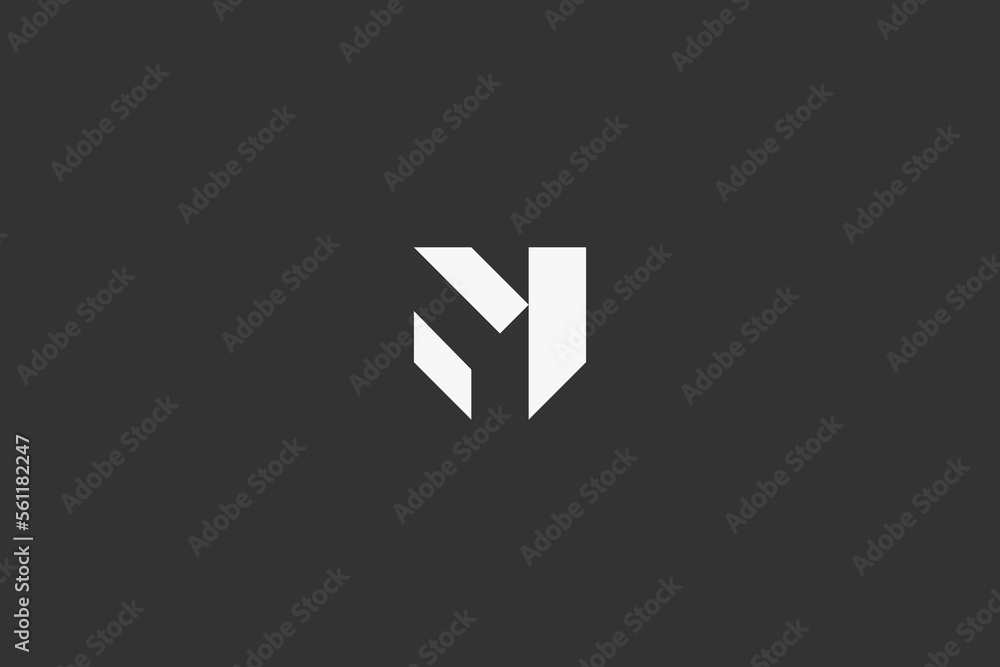 Illustration vector graphic of letter M modern minimalist Illustration vector graphic of letter M modern minimalist