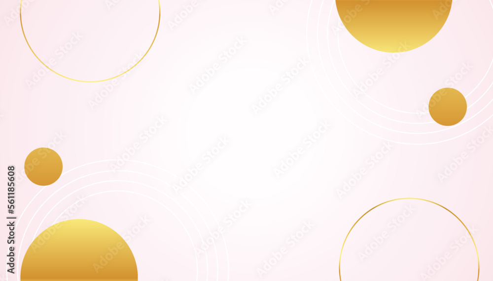 luxury spring pale color background with geometric shapes