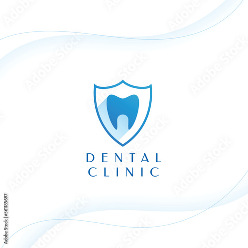 dentofacial dental clinic logo template for tooth alignment