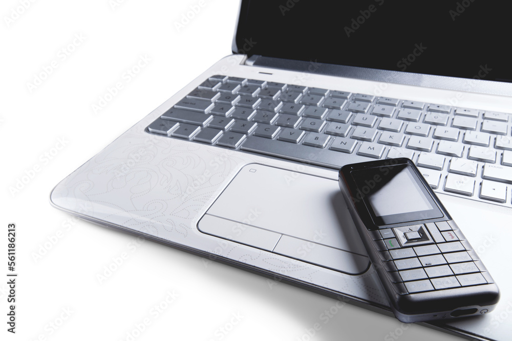 Cell phone and laptop computer Cell phone and laptop computer