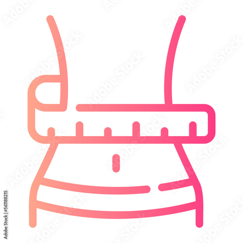 slimming gradient icon