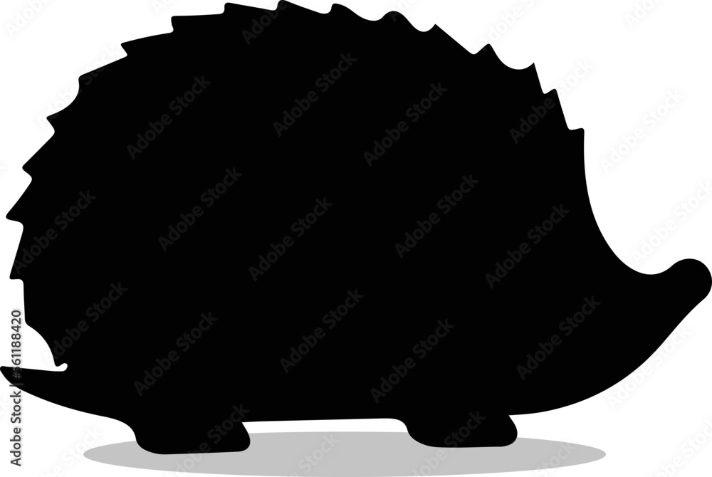 Hedgehogs Silhouette, cute Hedgehogs Vector Silhouette, Cute Hedgehogs