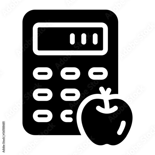 calories glyph icon