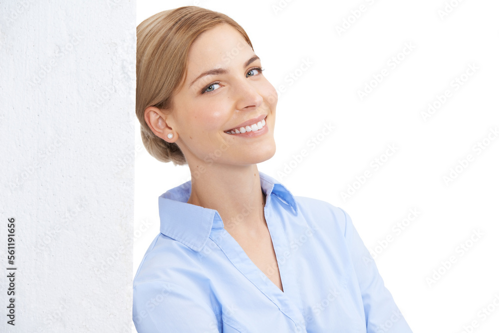 Business, portrait and model leaning on a wall in studio with a stylish, luxury and fashion outfit. Happy, smile and female model from Australia with corporate clothes isolated by a white background. Business, portrait and model leaning on a wall in studio with a stylish, luxury and fashion outfit. Happy, smile and female model from Australia with corporate clothes isolated by a white background.