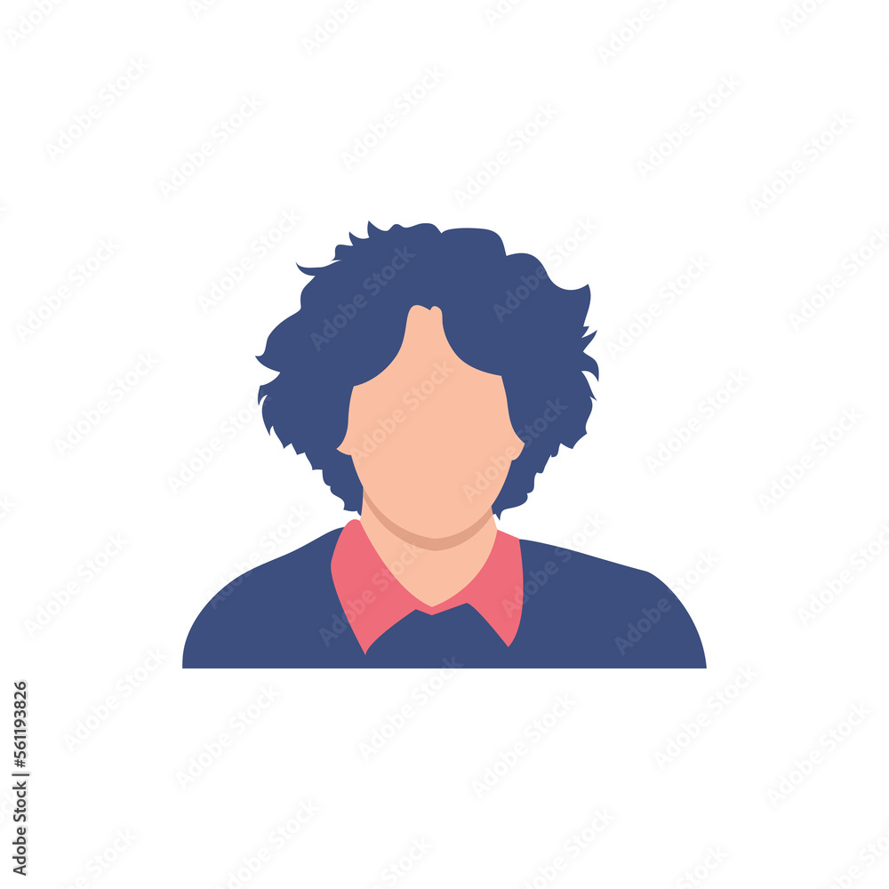 Round profile image of male avatar for social networks with half circle. Fashion vector. Bright vector illustration in trendy style. Round profile image of male avatar for social networks with half circle. Fashion vector. Bright vector illustration in trendy style.