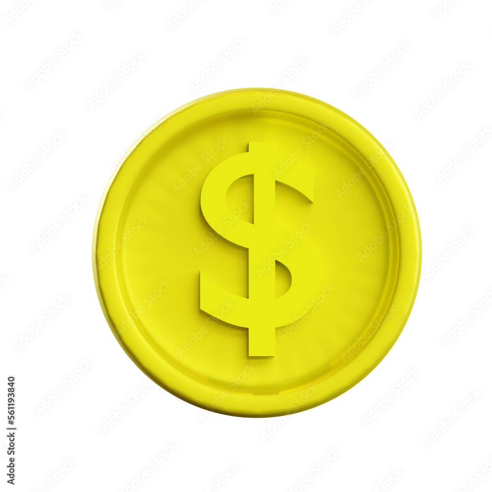golden dollar sign 3D illutration golden dollar sign 3D illutration