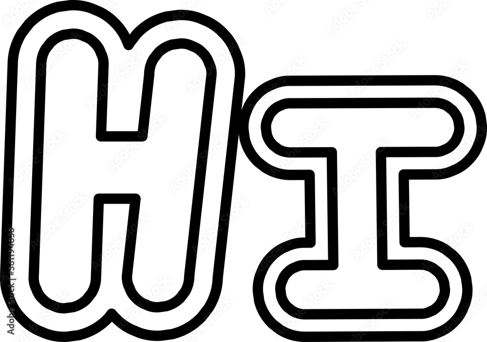 black and white trendy lettering text phrase decoration