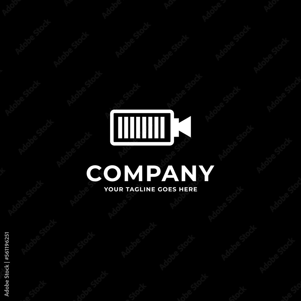 Battery Logo with camera Vector design. Battery Logo with camera Vector design.