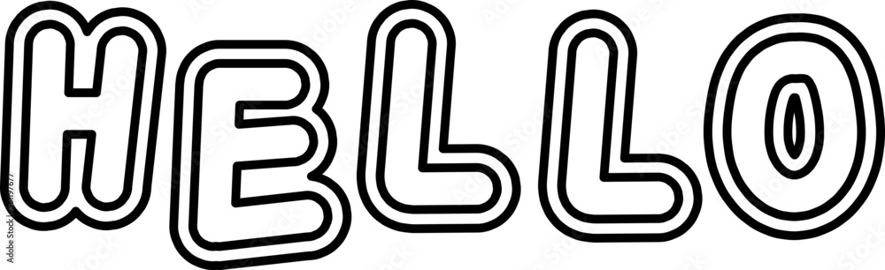 black and white trendy lettering text phrase decoration black and white trendy lettering text phrase decoration