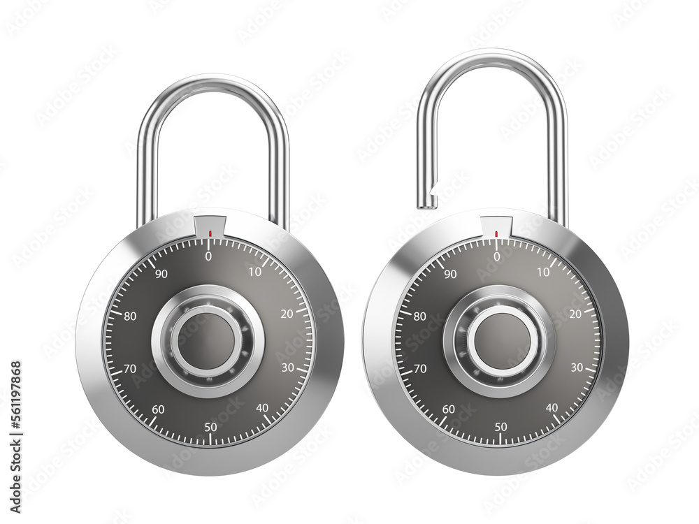 Padlock combination lock set