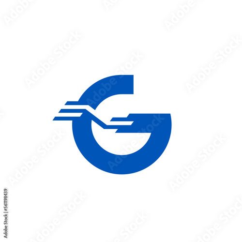 Free Download G letter with Technology Railway Circuit Network  Logo Design Vector - GFXLoad