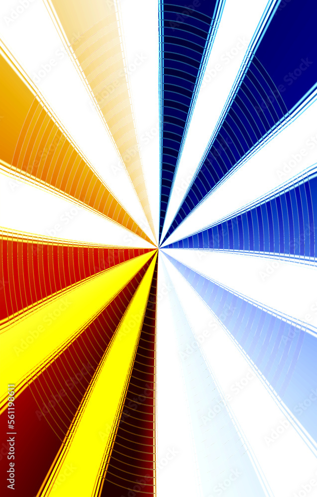 Fototapeta premium blurred rainbow starburst abstract color blends on vertical background
