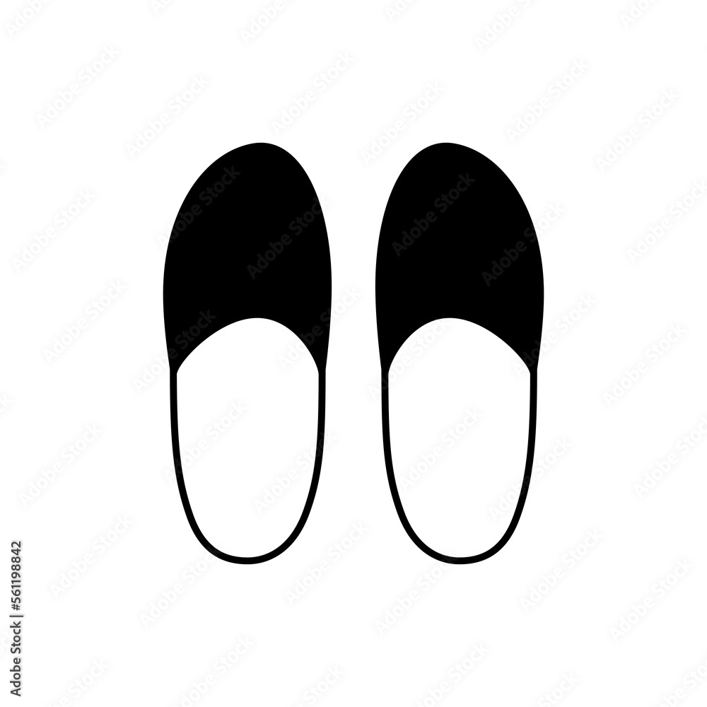 Slipper icon on white.